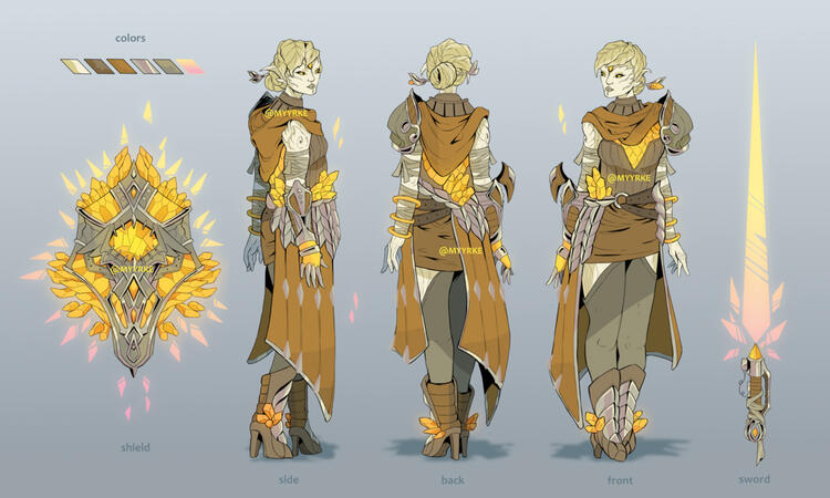 Phoebe design OC from Guild Wars 2
